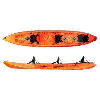 Triple Kayak - 16'2.4''-SF-RQA162-Blue/white color - Seaflo